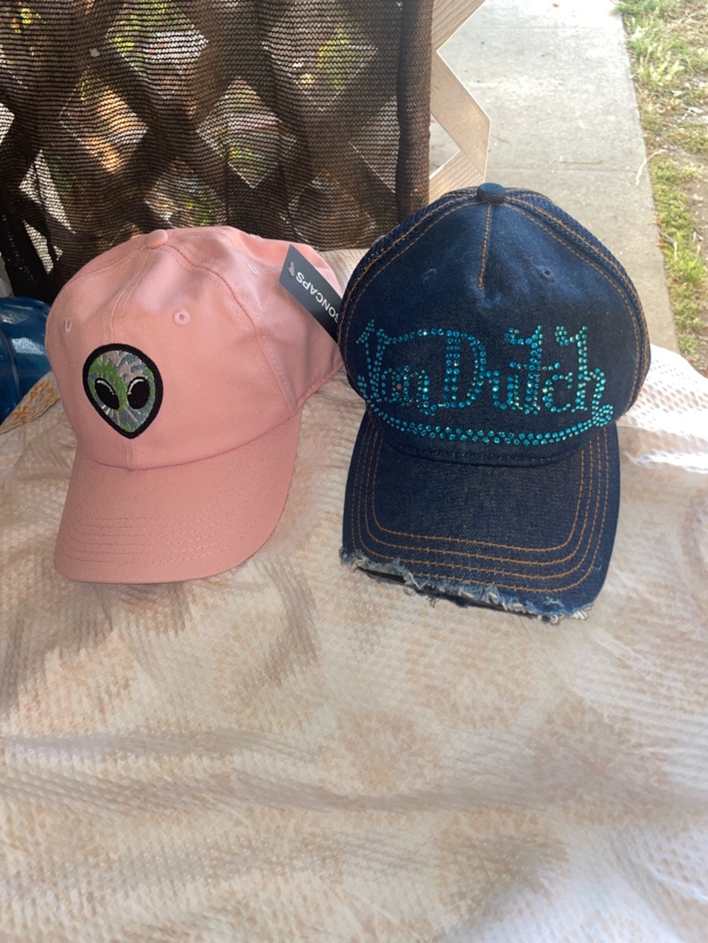 Four unisex hats